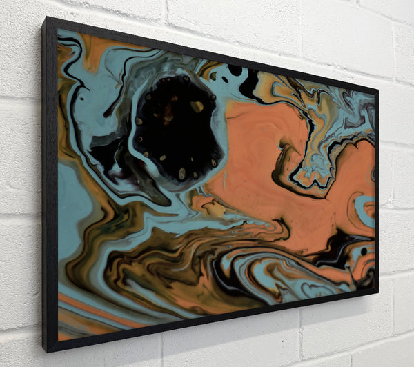 Orange Swirling Abstract