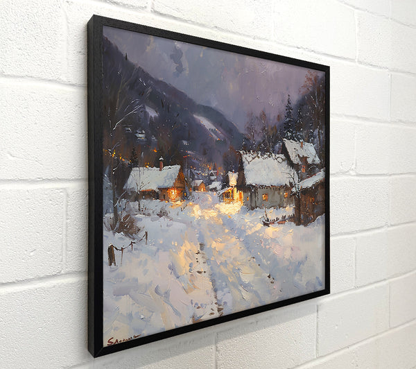 Golden Light Snowscape