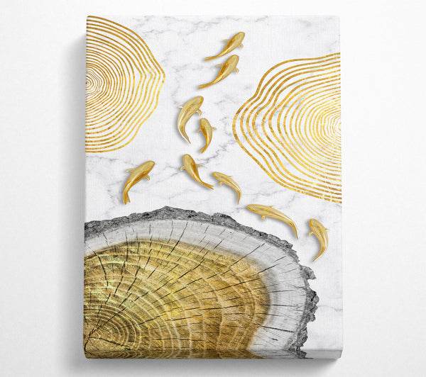  A Canvas Print of Gold Fish (2) Canvas Print