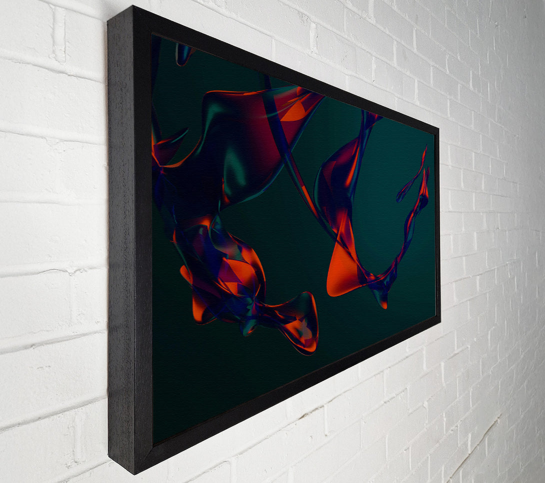  A Canvas Print of Crimson Liquid Flow Canvas Wall Art