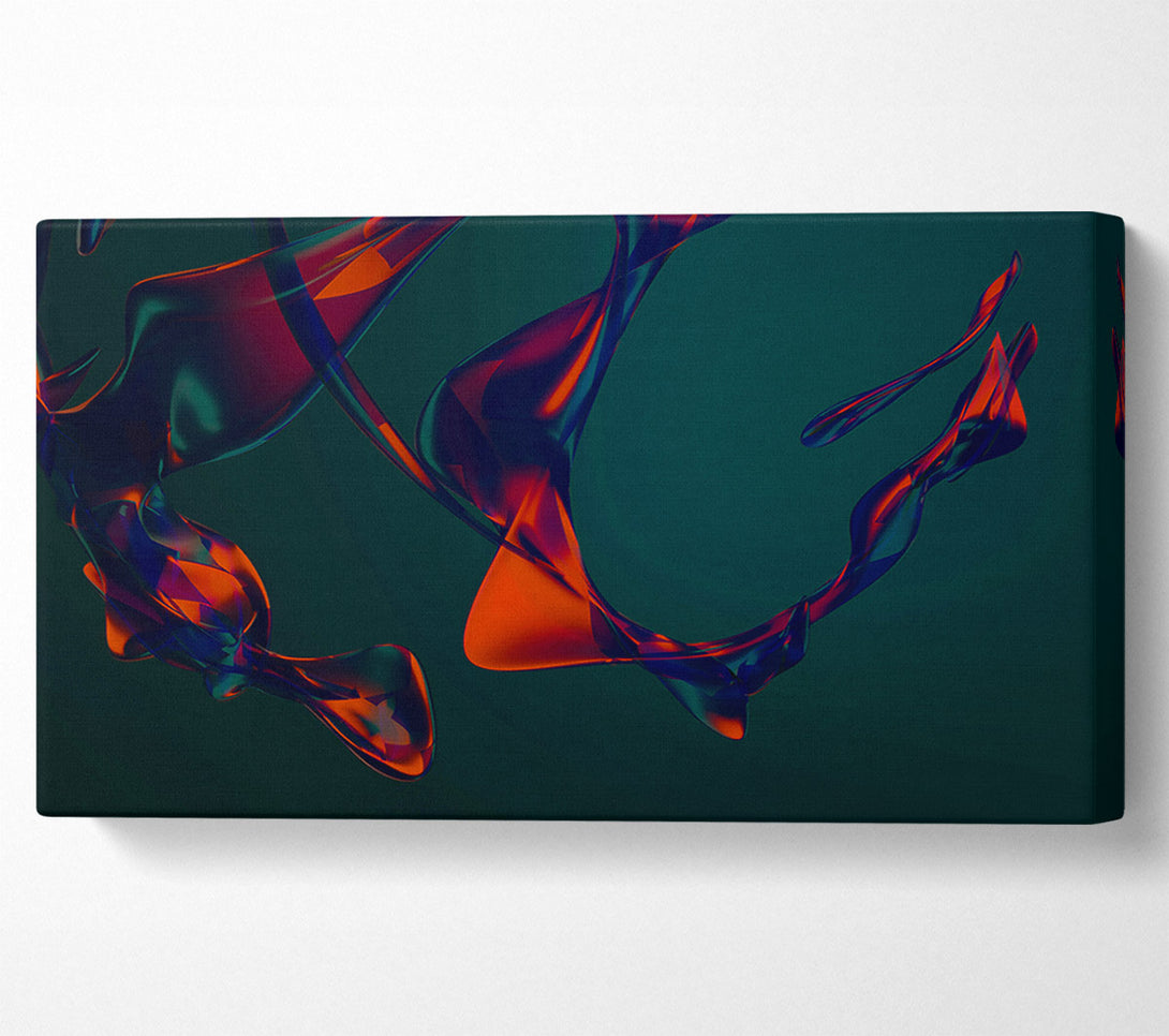  A Canvas Print of Crimson Liquid Flow Canvas Wall Art