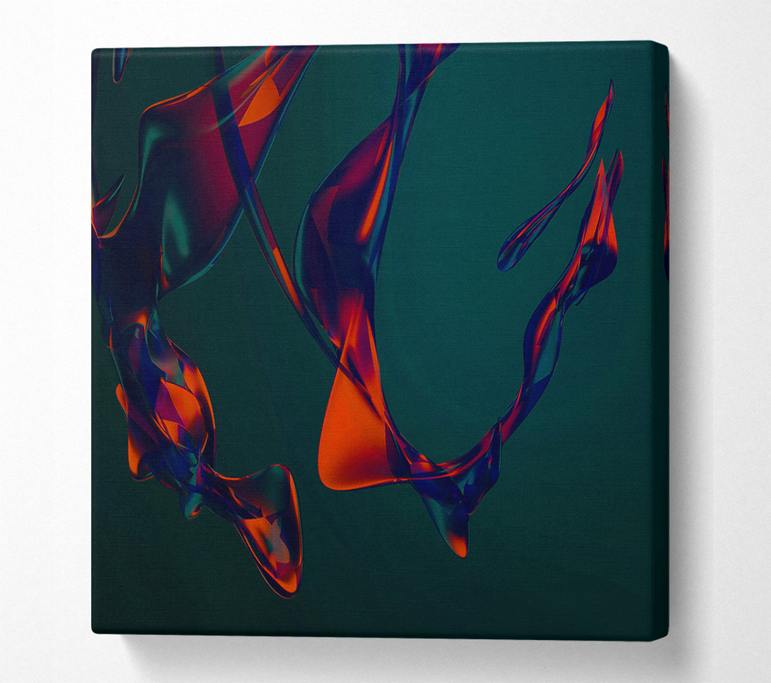  A Canvas Print of Crimson Liquid Flow Canvas Wall Art