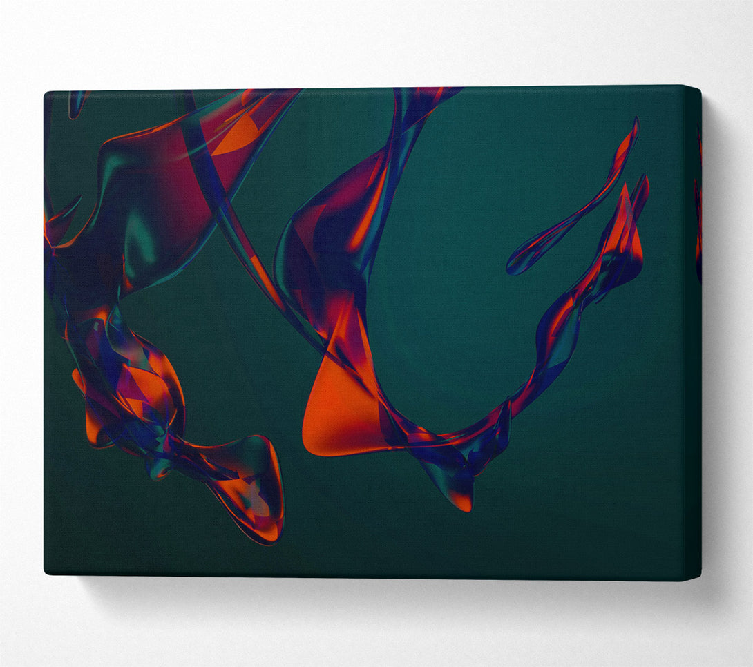  A Canvas Print of Crimson Liquid Flow Canvas Wall Art
