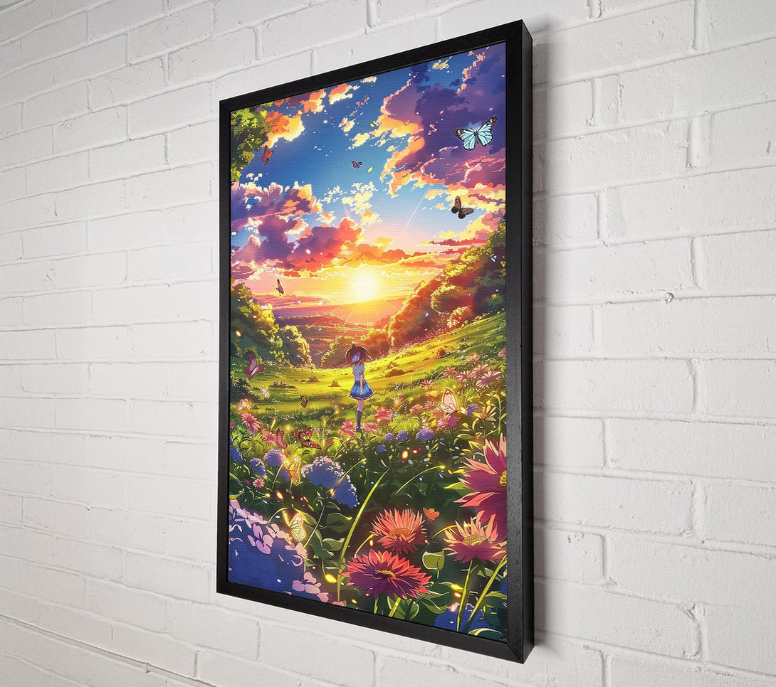  A Canvas Print of Golden Sunset Dreams Canvas Art