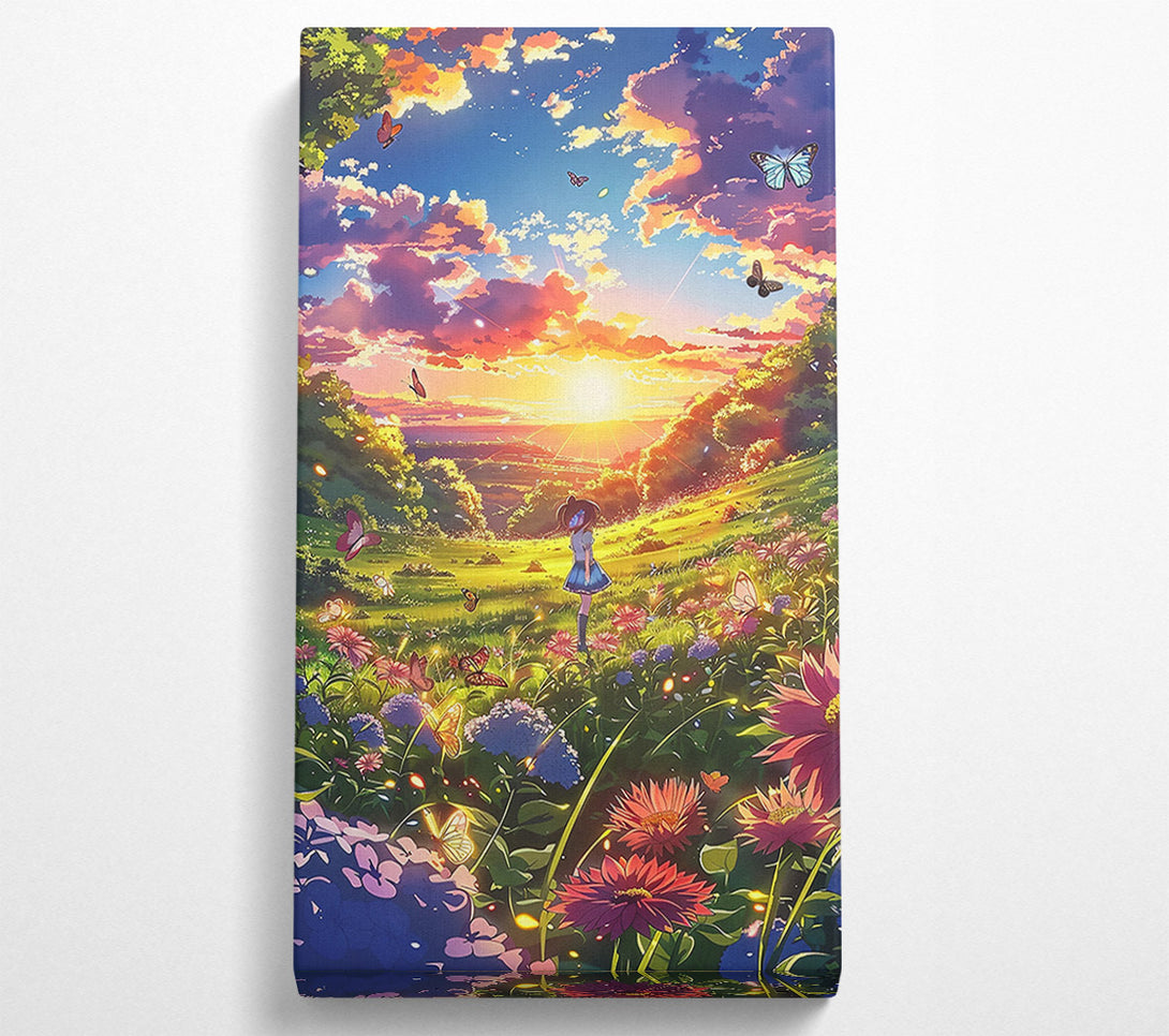  A Canvas Print of Golden Sunset Dreams Canvas Art