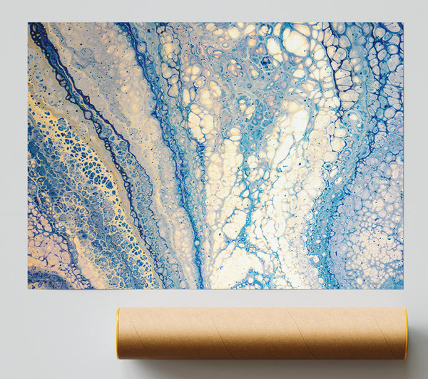 Pale Blue Swirls Giclee Print