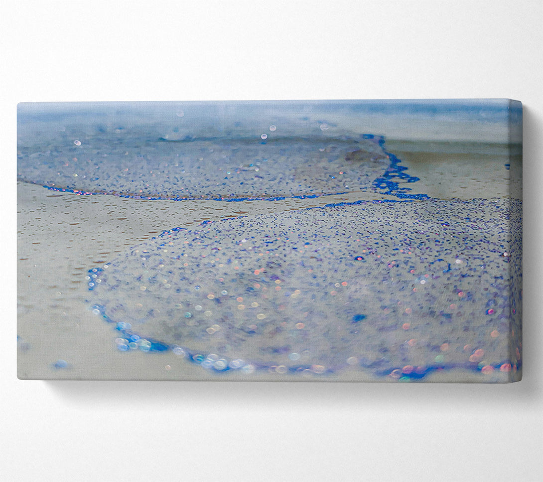  A Canvas Print of Azure Shimmering Waves Canvas Print
