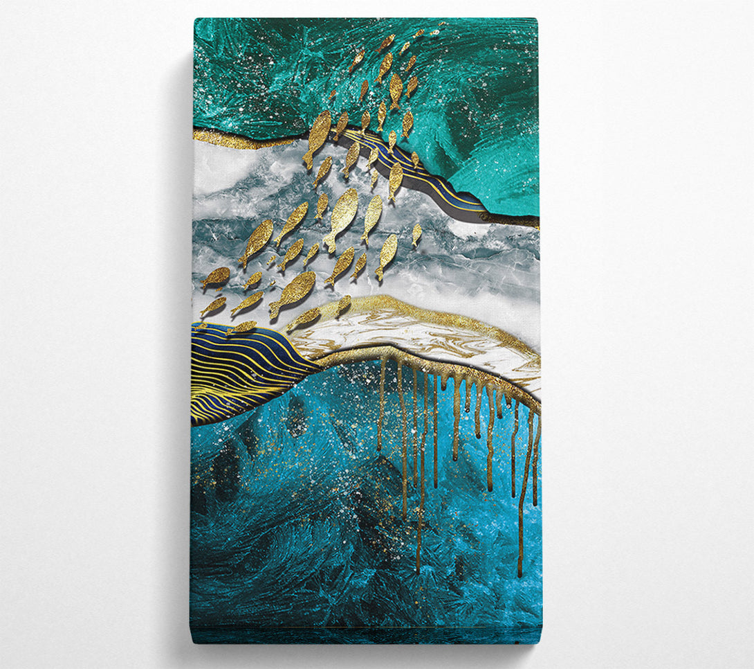  A Canvas Print of Gold Fish Canvas Wall Art