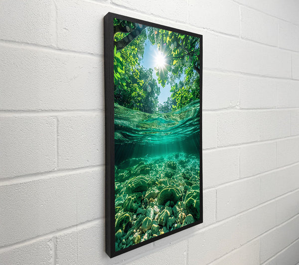 Emerald Riverbed Sunlight