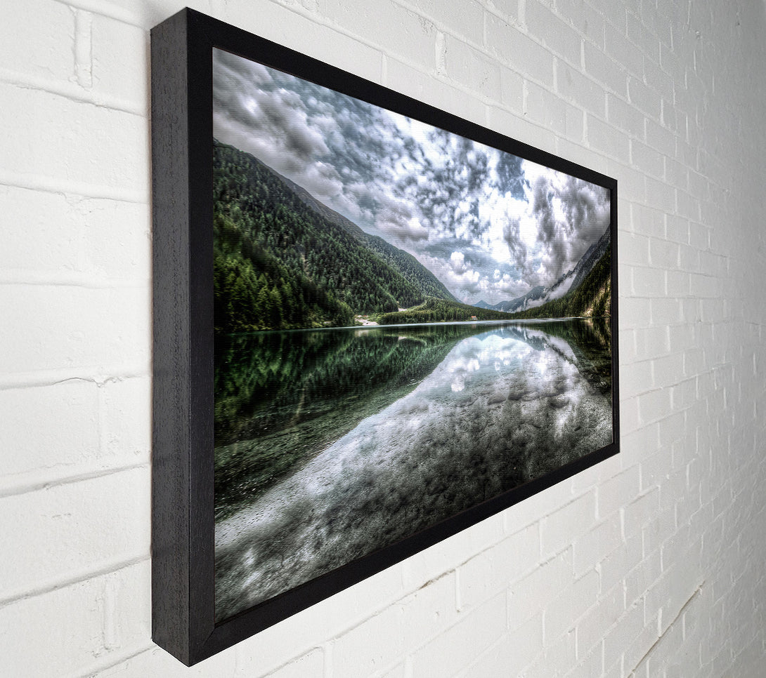  A Canvas Print of Green Mountain Reflections Canvas Print