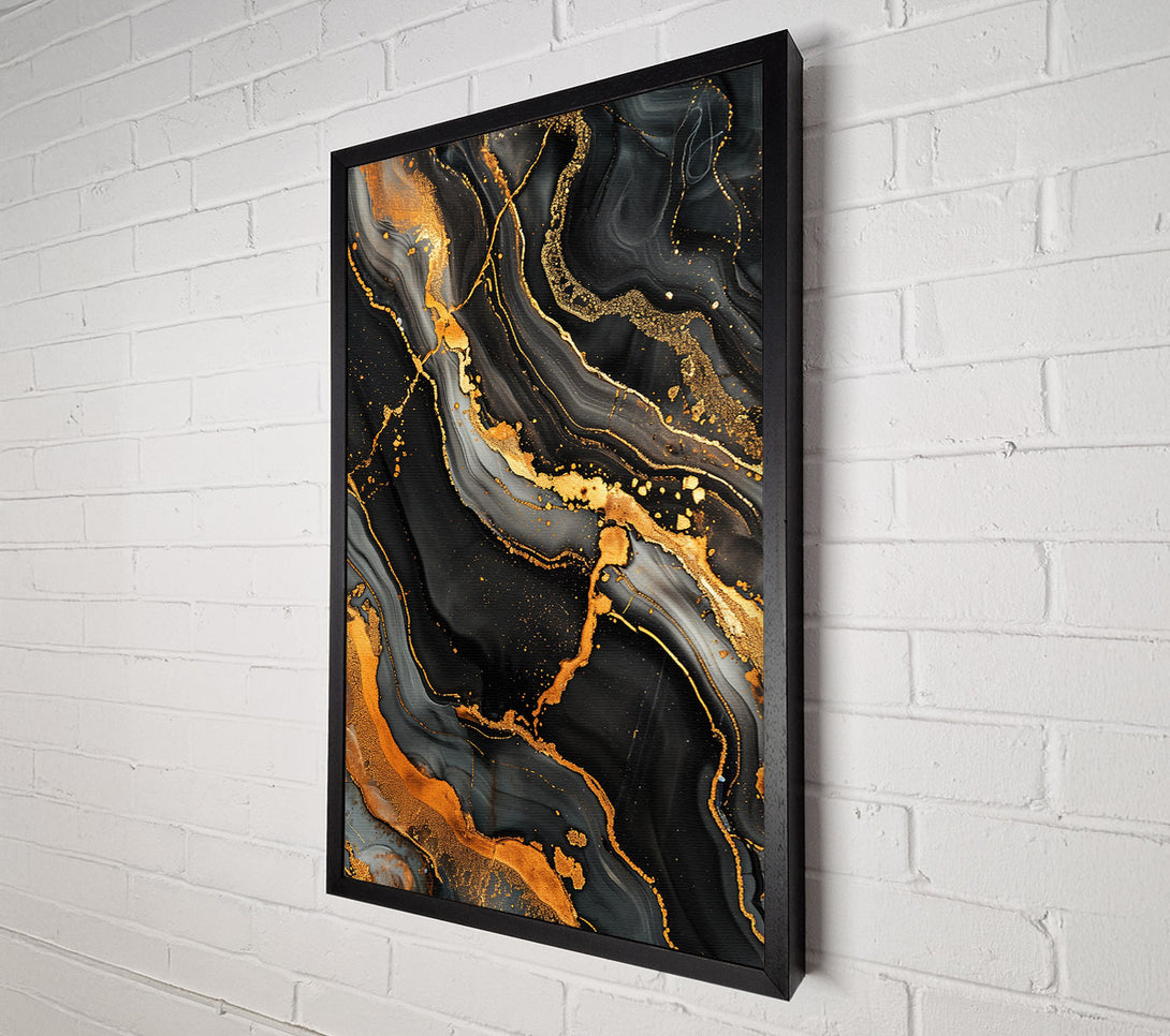  A Canvas Print of Gold Flow Canvas Print
