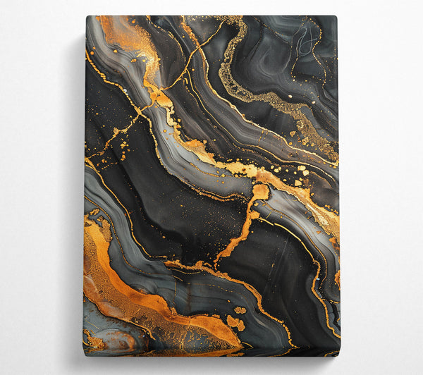  A Canvas Print of Gold Flow Canvas Print