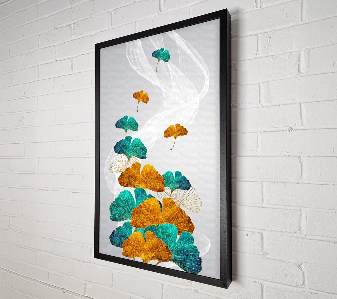 A Canvas Print of Gold Flowers (1) Canvas Art