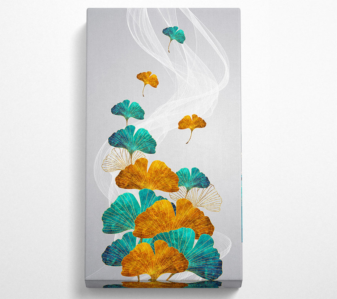 A Canvas Print of Gold Flowers (1) Canvas Art