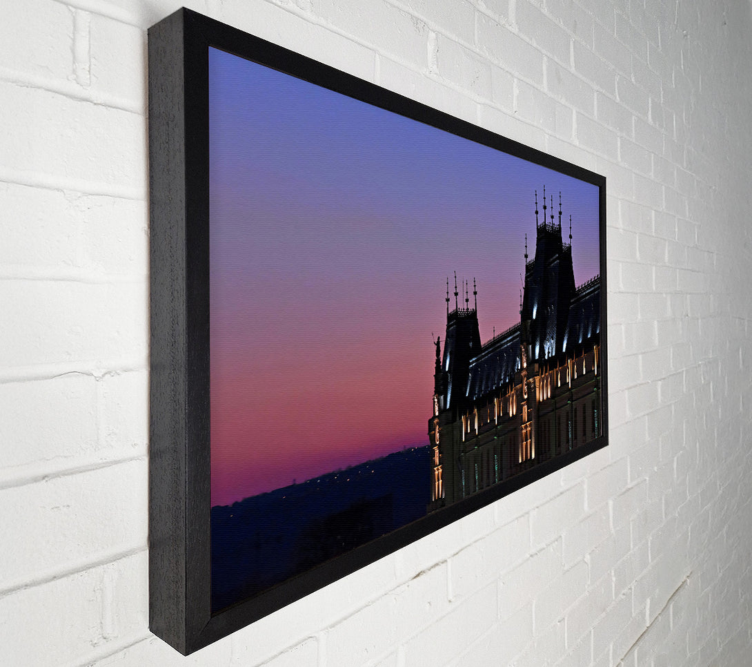  A Canvas Print of Pink Palace Twilight Canvas Print