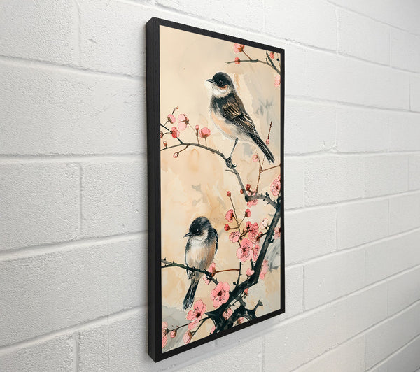 Pink Birds In Bloom