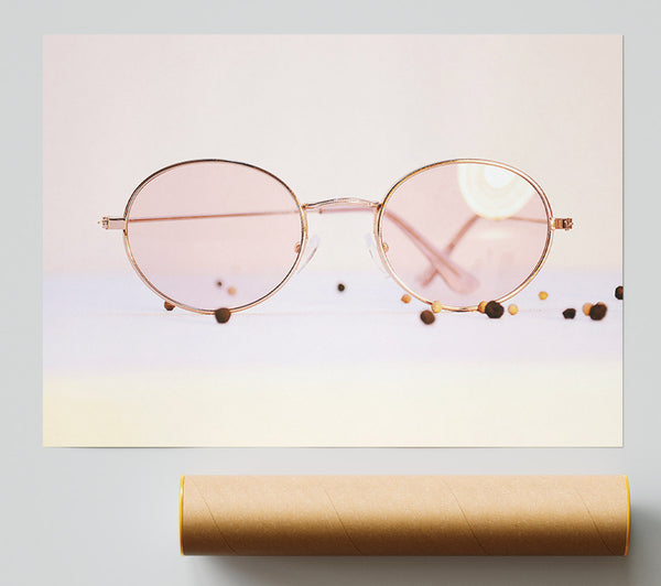 Pink Lens Reflections Print
