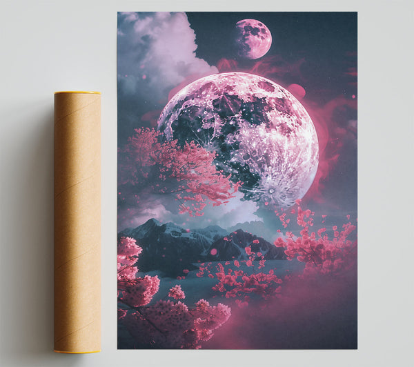 Pink Moon Dreamscape Print