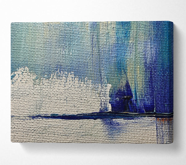  A Canvas Print of Azure Abstract Horizon Canvas Print