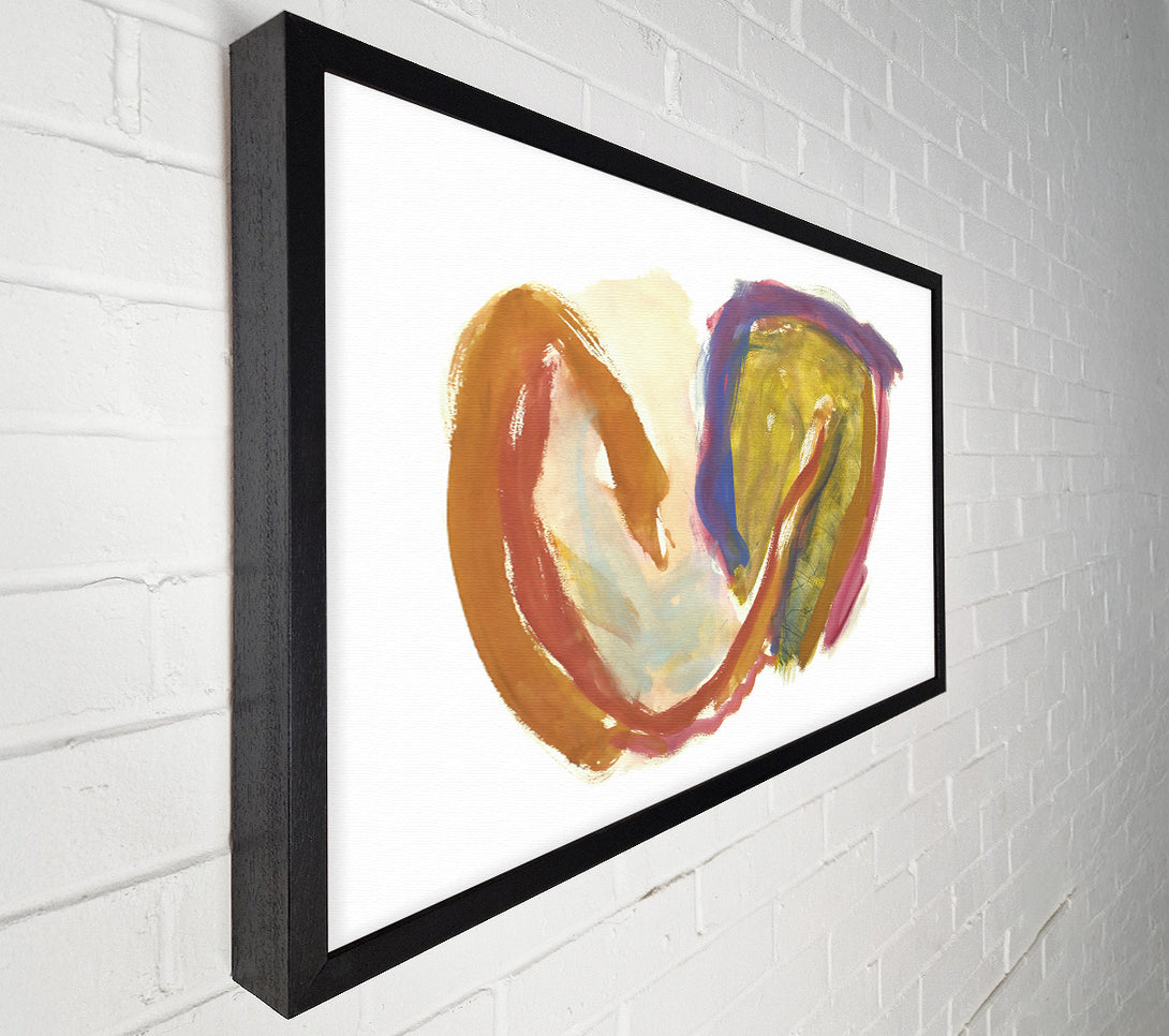  A Canvas Print of Golden Abstract Embrace Canvas Wall Art