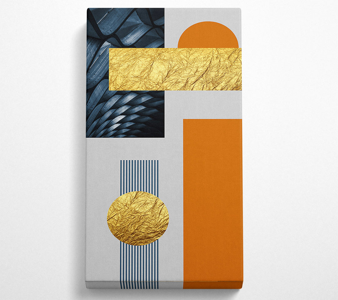  A Canvas Print of Gold Foil And Squares Canvas Art