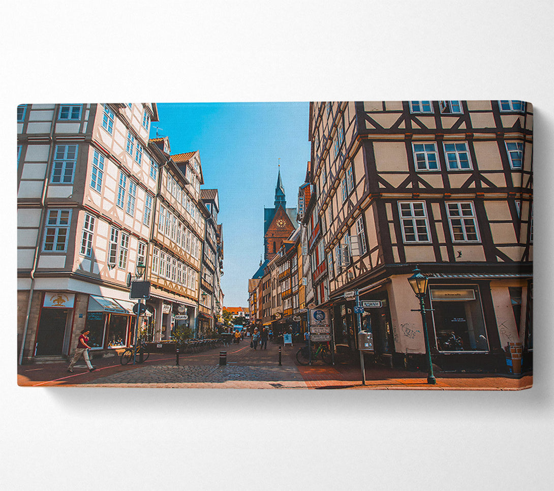  A Canvas Print of Beige Town Square Canvas Print