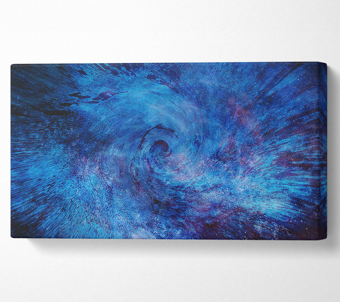  A Canvas Print of Azure Cosmic Vortex Canvas Wall Art