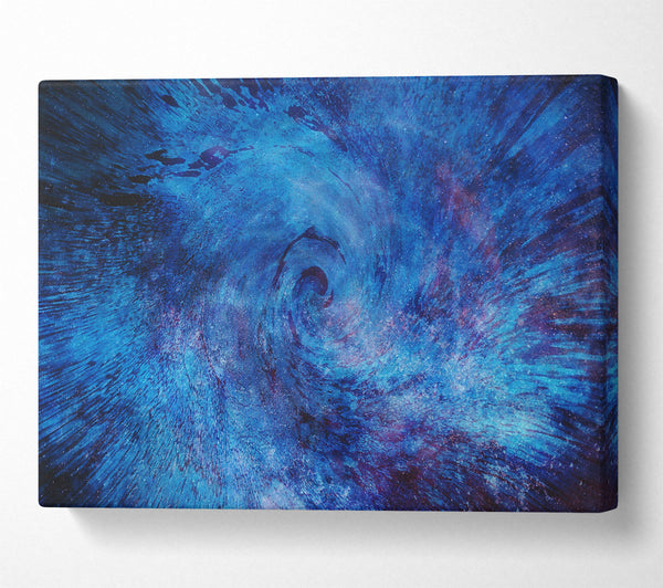  A Canvas Print of Azure Cosmic Vortex Canvas Wall Art