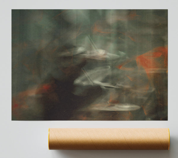 Orange Haze Blur Giclee Print