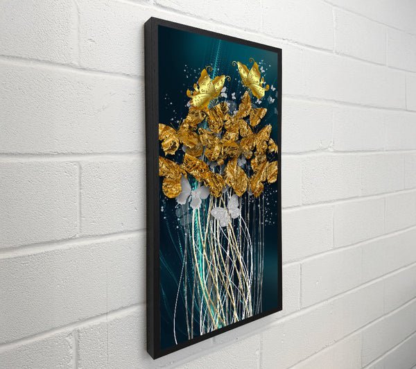 Gold Foil Butterflies