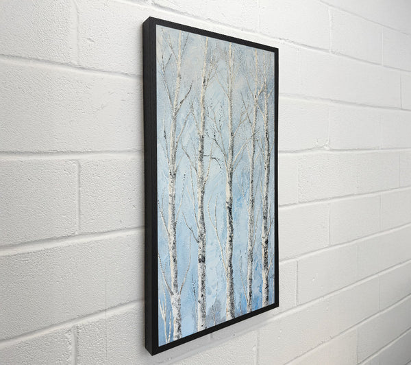 Pale Blue Birch Grove