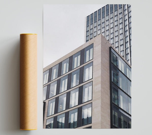 Concrete And Glass Reflections Giclee Print