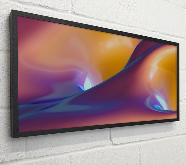 Orange Abstract Curves