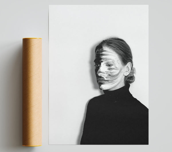 Black And White Strokes Poster