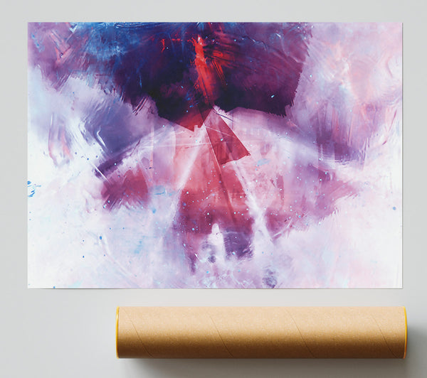 Crimson Abstract Dreamscape Print