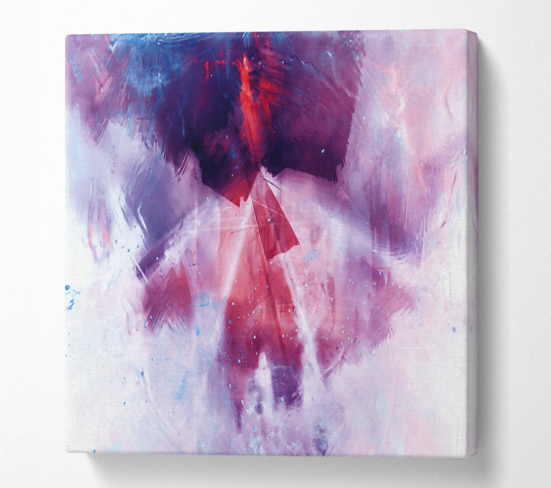  A Canvas Print of Crimson Abstract Dreamscape Canvas Print