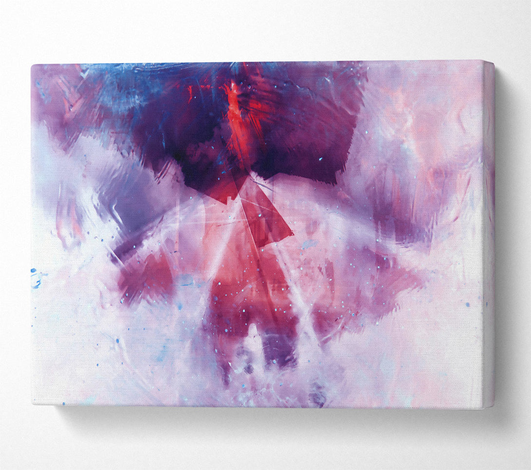  A Canvas Print of Crimson Abstract Dreamscape Canvas Print