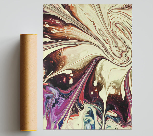 Creamy Swirling Symphony Poster