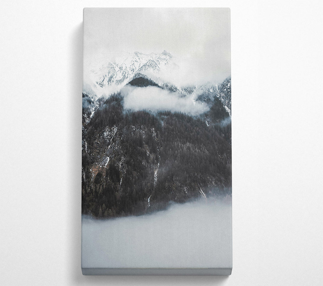  A Canvas Print of White Mountain Mist Canvas Wall Art
