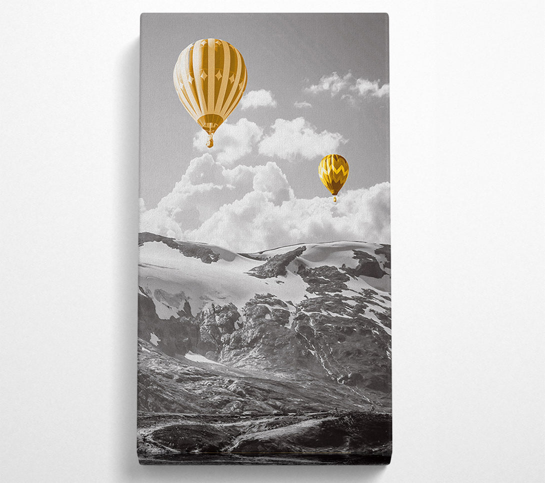 A Canvas Print of Gold Hot Balloon Canvas Wall Art