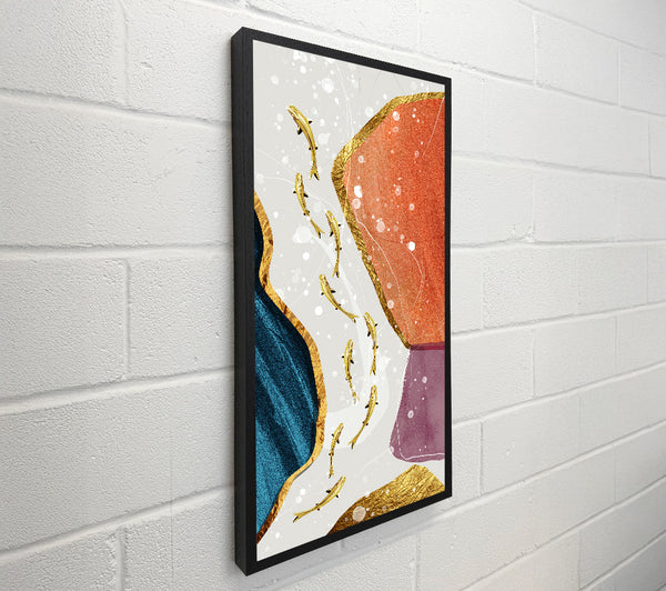 Gold Kois Swimming