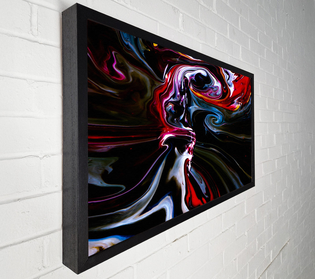  A Canvas Print of Crimson Fluid Flow Canvas Art