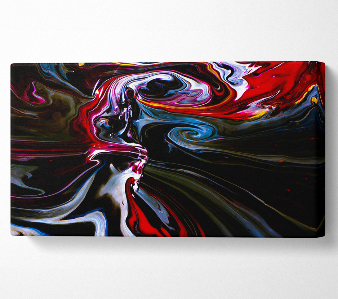  A Canvas Print of Crimson Fluid Flow Canvas Art
