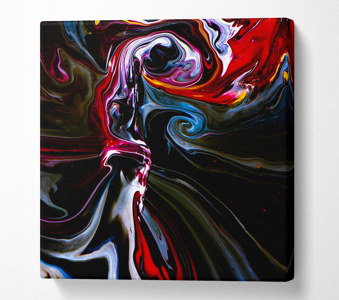  A Canvas Print of Crimson Fluid Flow Canvas Art