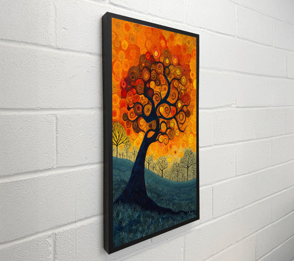 Orange Swirling Sky
