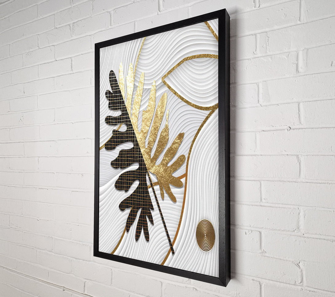  A Canvas Print of Gold Lead Embossed Canvas Wall Art