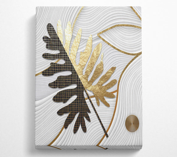  A Canvas Print of Gold Lead Embossed Canvas Wall Art