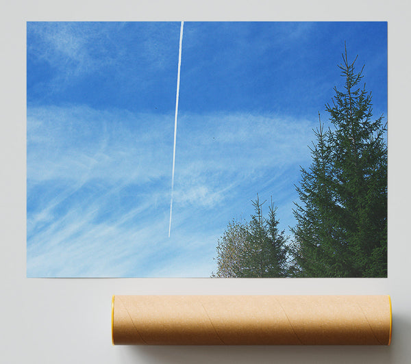 Azure Sky Trail Giclee Print