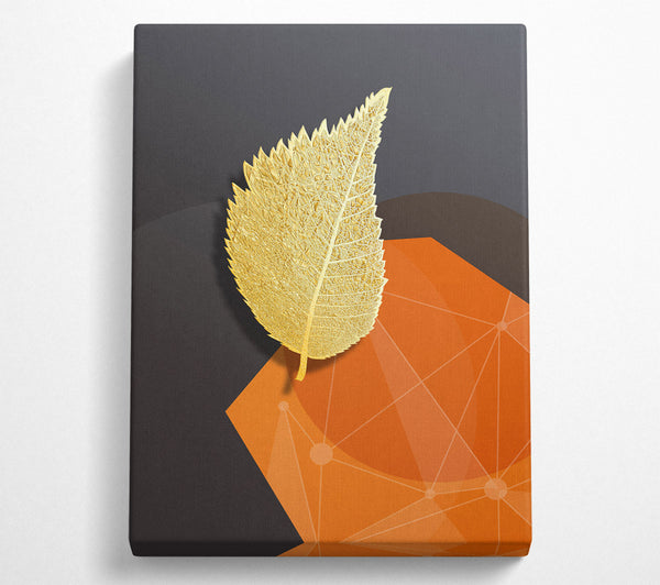  A Canvas Print of Gold Leaf Abstract Canvas Print