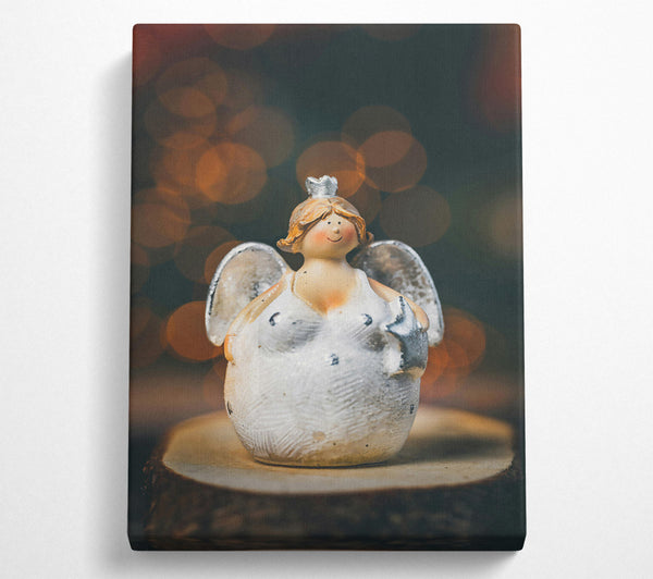  A Canvas Print of White Angel Of Light Canvas Wall Art